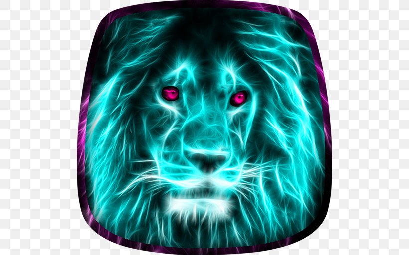 Lion Desktop Wallpaper Tiger Animal Mobile Phones, PNG, 512x512px, Lion, Animal, Aptoide, Big Cats, Carnivoran Download Free