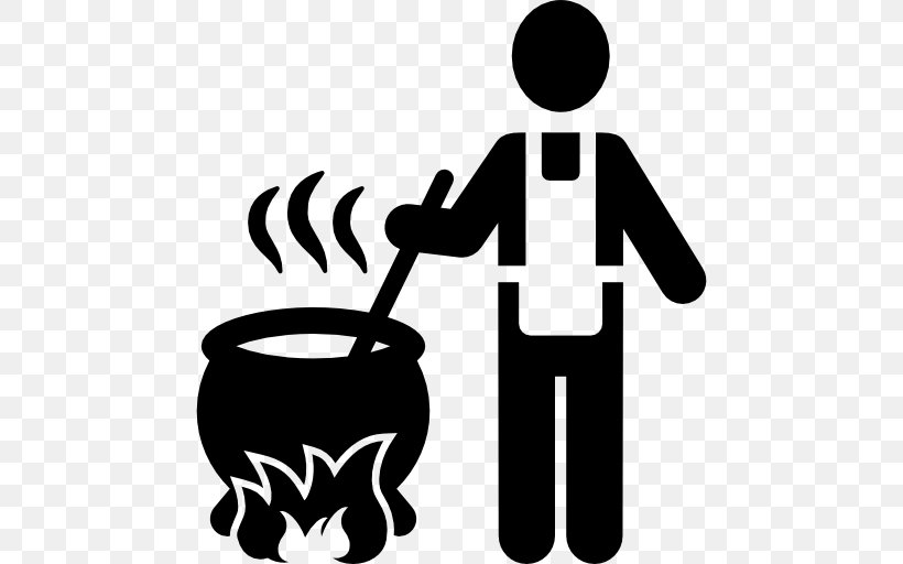 Barbecue Cooking Food Clip Art, PNG, 512x512px, Barbecue, Artwork, Black And White, Chef, Chili Con Carne Download Free