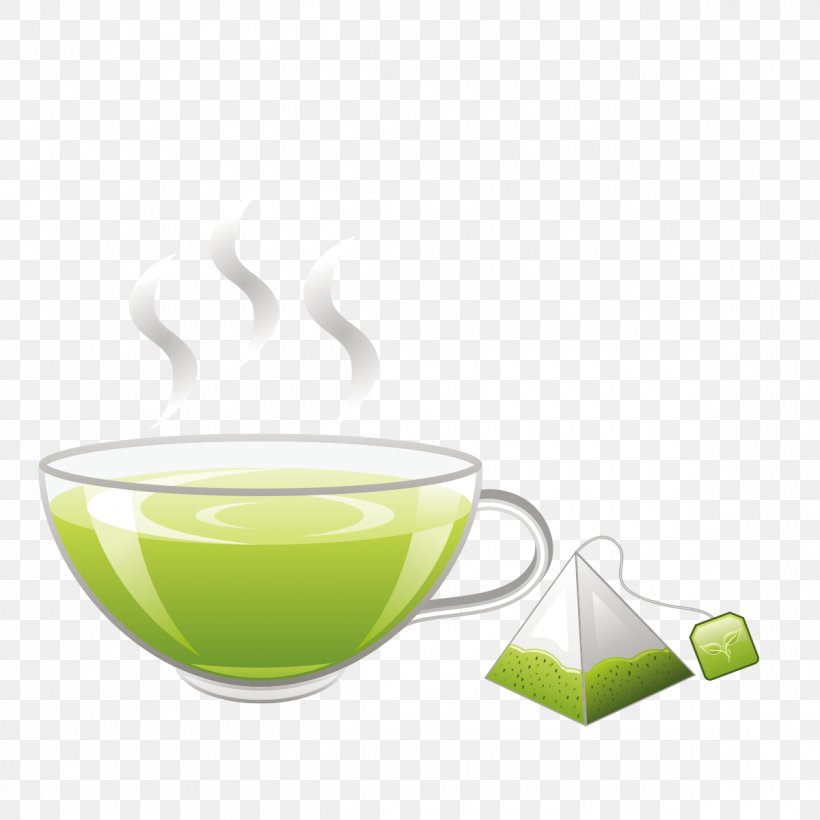 Green Tea Vector Graphics Image, PNG, 1200x1200px, Tea, Coffee Cup, Cup, Drink, Drinkware Download Free