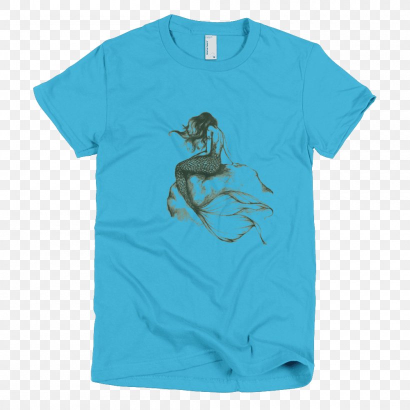 Long-sleeved T-shirt Hoodie Clothing, PNG, 1000x1000px, Tshirt, Active Shirt, Aqua, Azure, Blue Download Free