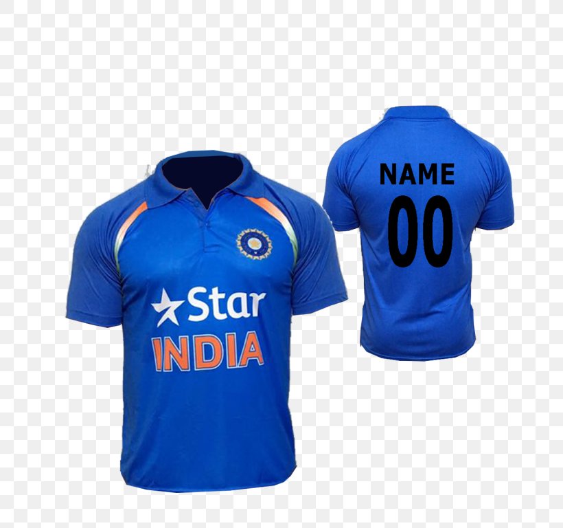 T-shirt India National Cricket Team Jersey, PNG, 768x768px, Tshirt, Active Shirt, Blue, Brand, Clothing Download Free