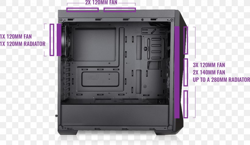 Computer Cases & Housings Cooler Master MasterBox E500L MicroATX, PNG, 1089x631px, Computer Cases Housings, Atx, Computer, Computer Case, Computer System Cooling Parts Download Free