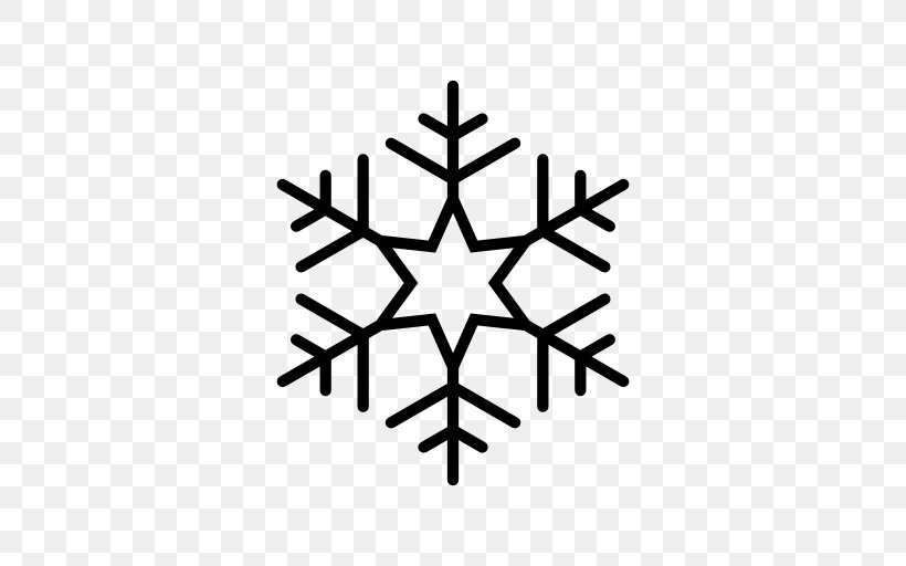 Snowflake, PNG, 512x512px, Snowflake, Black And White, Image Resolution, Leaf, Monochrome Download Free