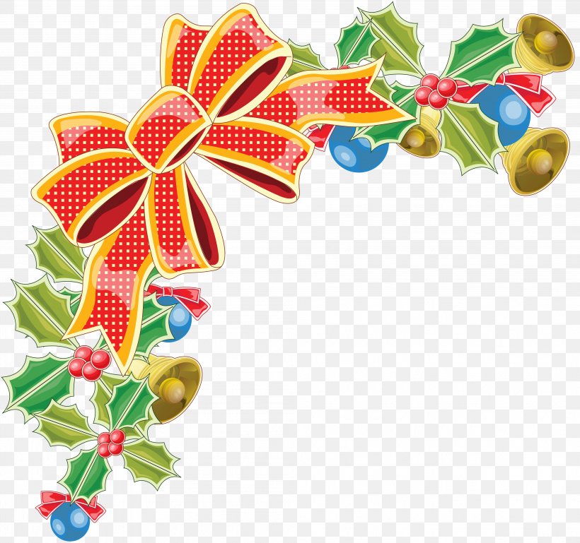Christmas Xmas Clip Art, PNG, 4006x3757px, Christmas, Depositfiles, Flower, Fruit, Ornament Download Free