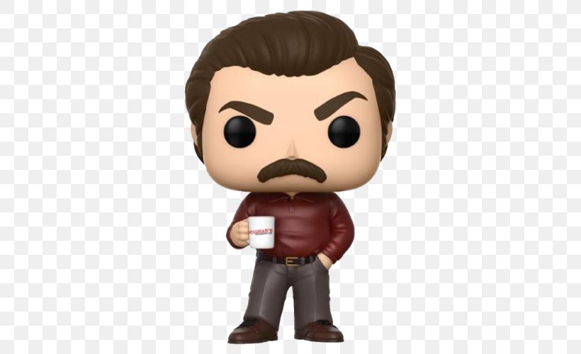 Ron Swanson Leslie Knope Funko Toy Andy Dwyer, PNG, 500x500px, Ron Swanson, Action Toy Figures, Andy Dwyer, Cartoon, Fictional Character Download Free