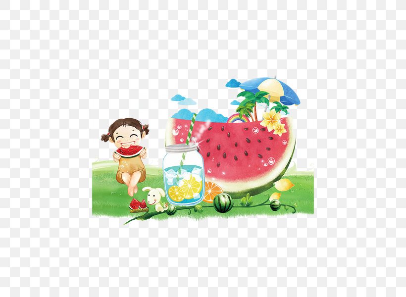 Watermelon Juice Summer Poster Illustration, PNG, 600x600px, Watermelon, Advertising, Art, Citrullus, Drink Download Free