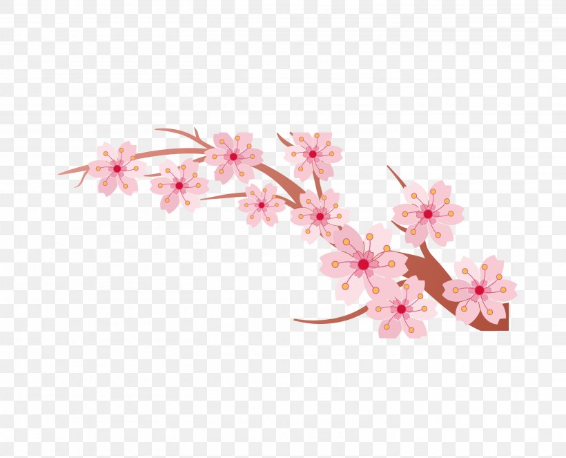 Cherry Blossom Branch Cerasus, PNG, 2925x2365px, Blossom, Branch, Cerasus, Cherry, Cherry Blossom Download Free