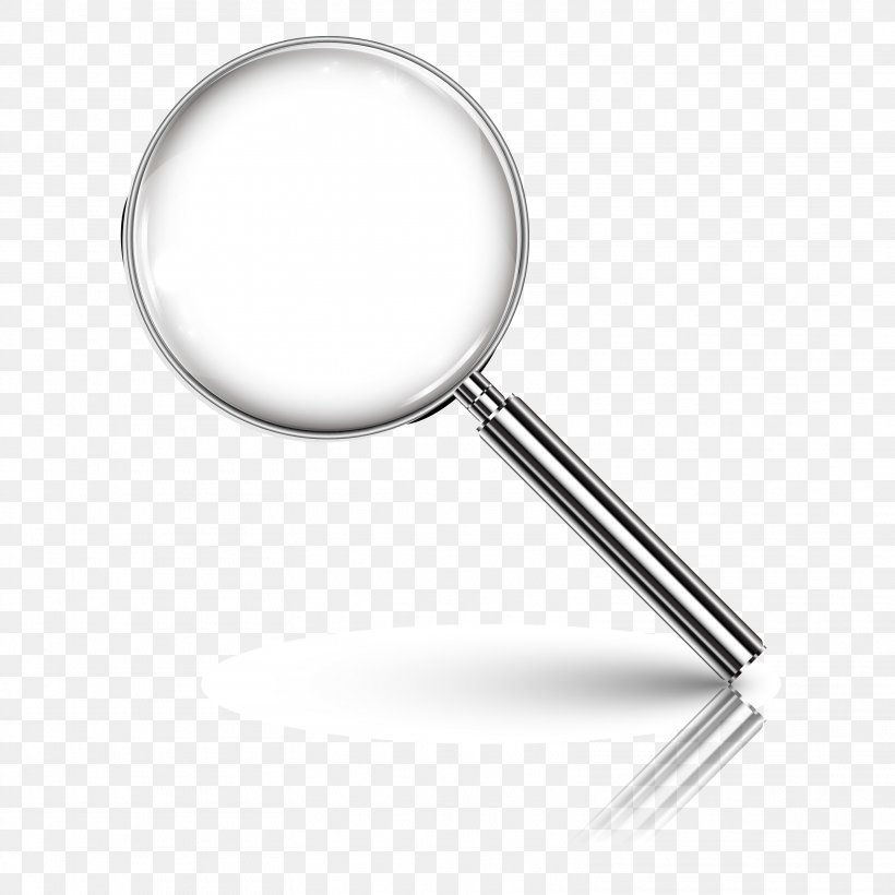 Magnifying Glass, PNG, 3125x3125px, Magnifying Glass, Black And White, Drawing, Glass, Material Download Free