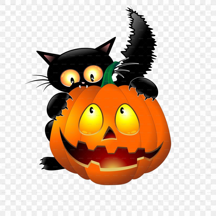 Black Cat Halloween Clip Art, PNG, 5000x5000px, Cat, Black Cat, Calabaza, Carnivoran, Cat Like Mammal Download Free