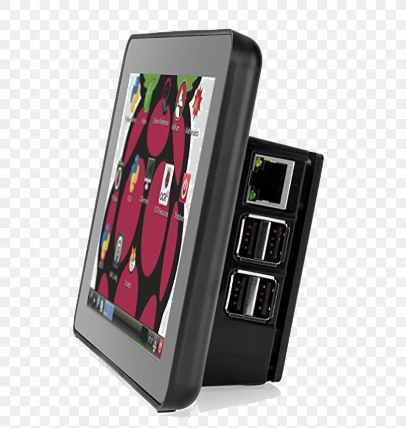 Raspberry Pi Computer Cases & Housings Touchscreen Electronics Secure Digital, PNG, 848x894px, Raspberry Pi, Adapter, Barebone Computers, Communication Device, Computer Download Free