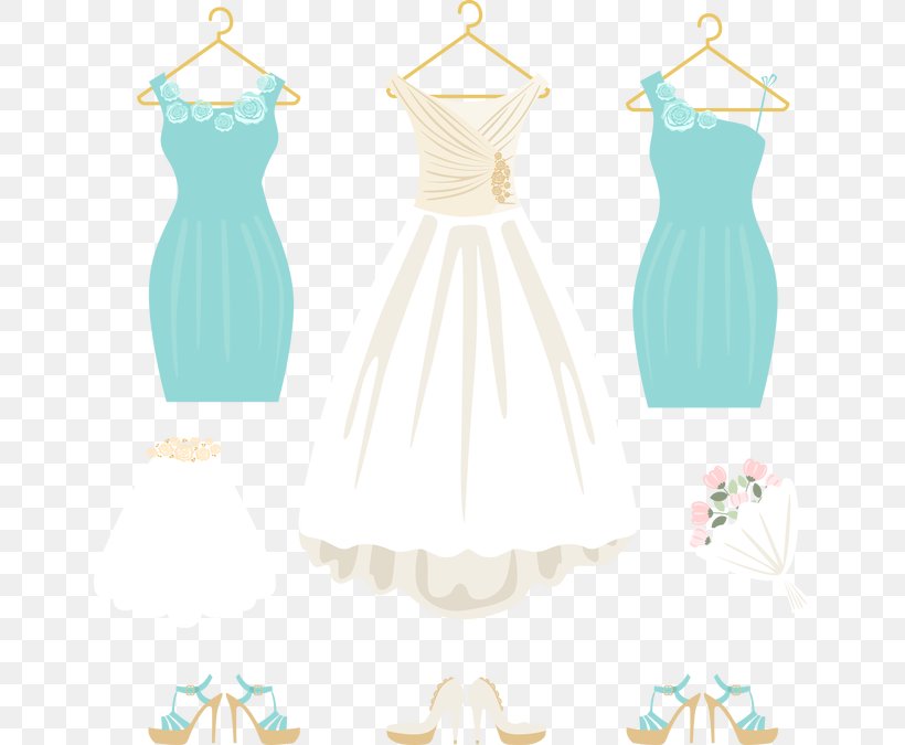 Wedding Dress Flower Euclidean Vector, PNG, 650x675px, Watercolor, Cartoon, Flower, Frame, Heart Download Free