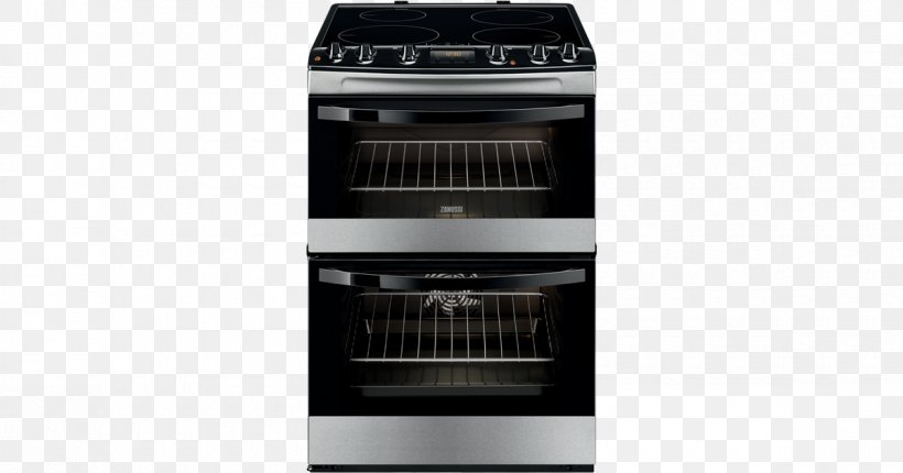 Zanussi ZCV68310 Electric Ceramic Double Oven Cooker Electric Cooker Cooking Ranges, PNG, 1200x630px, Zanussi, Cooker, Cooking Ranges, Electric Cooker, Electricity Download Free