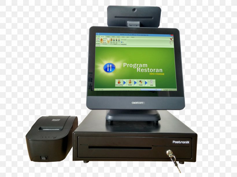 Computer Software Computer Hardware Touchscreen Cashier Cash Register, PNG, 2048x1536px, Computer Software, Barcode, Cash Register, Cashier, Computer Download Free