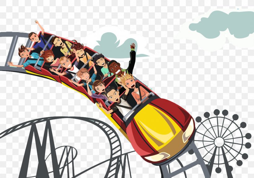 Roller Coaster Royalty-free Clip Art, PNG, 1000x700px, Roller Coaster, Amusement Park, Brand, Can Stock Photo, Drawing Download Free