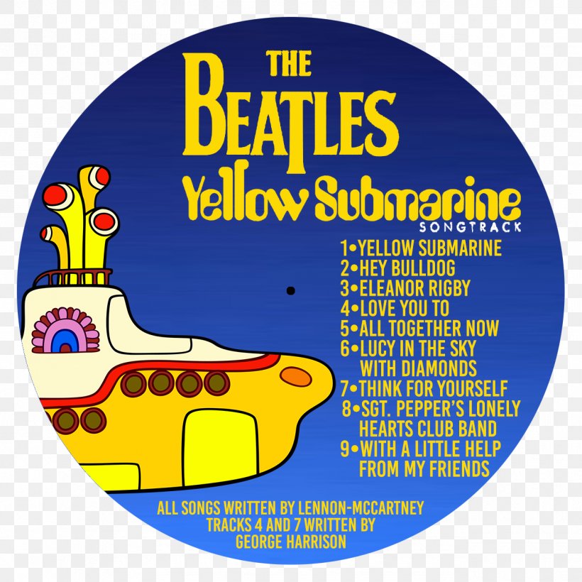 Yellow Submarine Songtrack The Beatles Sgt. Pepper's Lonely Hearts Club Band Abbey Road, PNG, 1275x1275px, Watercolor, Cartoon, Flower, Frame, Heart Download Free