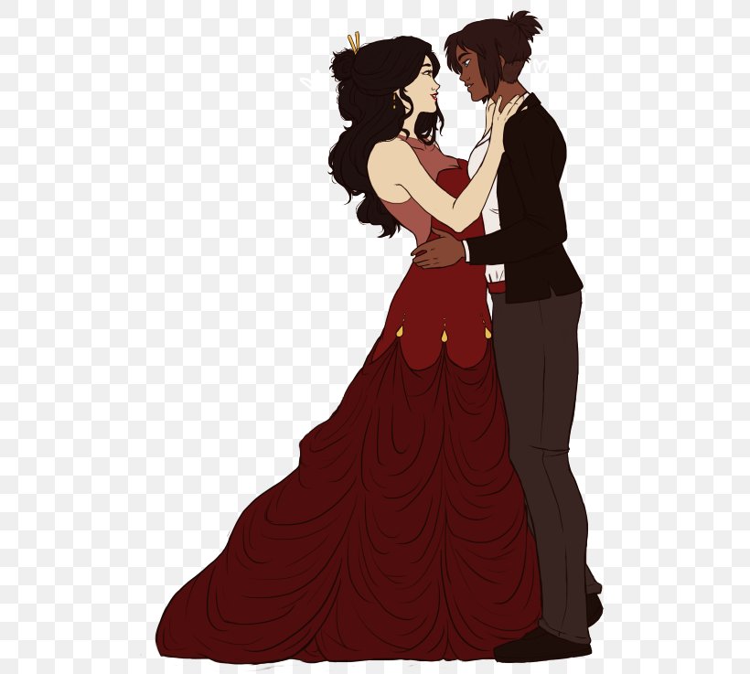 Asami Sato Prom Korra Gown Clip Art, PNG, 540x737px, Watercolor, Cartoon, Flower, Frame, Heart Download Free