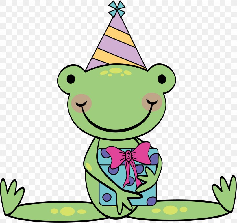 Birthday Party Greeting & Note Cards Frog Clip Art, PNG, 2225x2100px, Birthday, Amphibian, Animal Figure, Area, Artwork Download Free