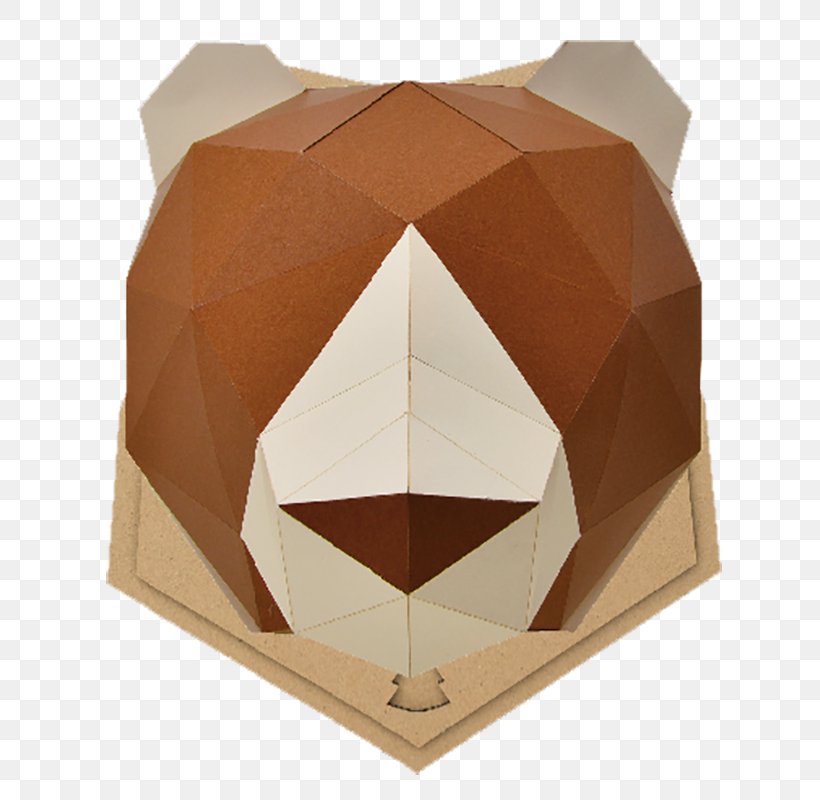 Brown Bear Paper Three-dimensional Space, PNG, 800x800px, 3d Computer Graphics, Brown Bear, Animal, Bear, Box Download Free
