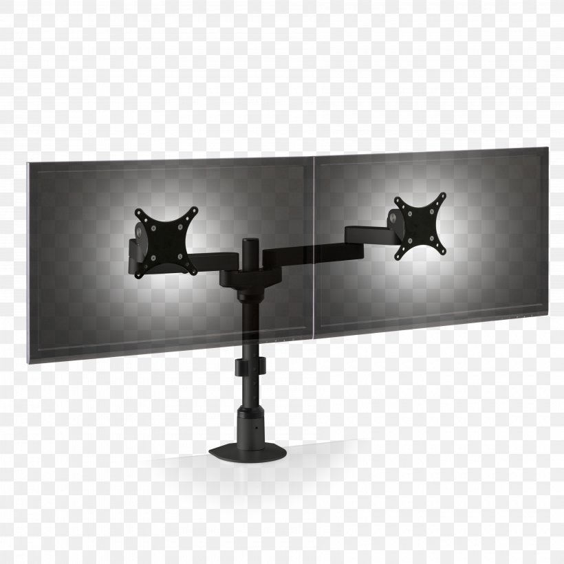 Computer Monitors Multi-monitor Flat Panel Display Liquid-crystal Display Articulating Screen, PNG, 3600x3600px, Computer Monitors, Articulating Screen, Black And White, Computer Monitor Accessory, Data Download Free