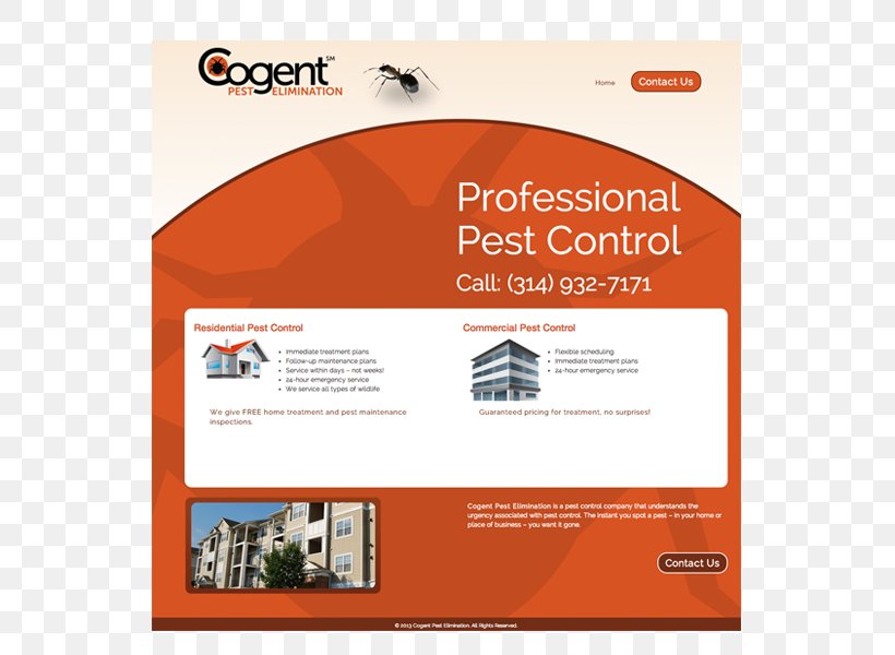 Pest Control Cogent Pest Elimination Brochure, PNG, 800x600px, Pest Control, Advertising, Brand, Brochure, Business Download Free