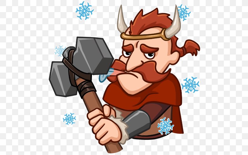 Sticker VKontakte Personal Message Viking Clip Art, PNG, 512x512px, Sticker, Art, Cartoon, Christmas, Communication Download Free