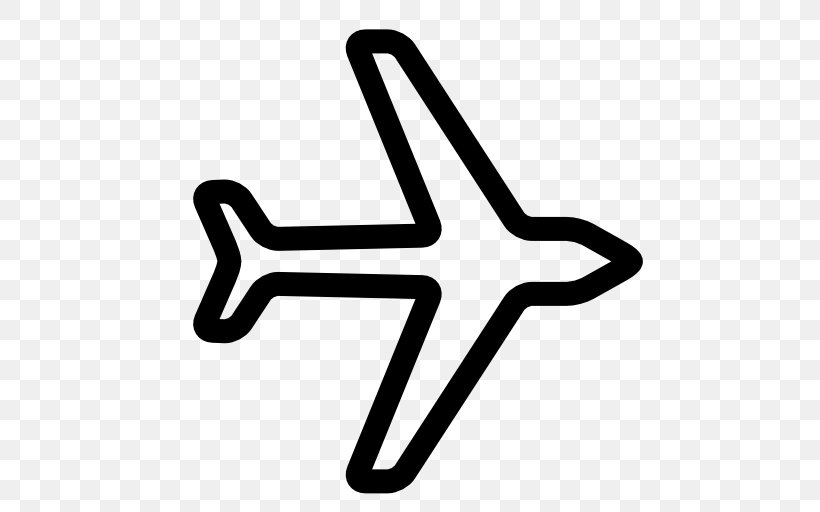Airplane Aircraft Clip Art, PNG, 512x512px, Airplane, Aircraft, Black And White, Cartoon, Drawing Download Free