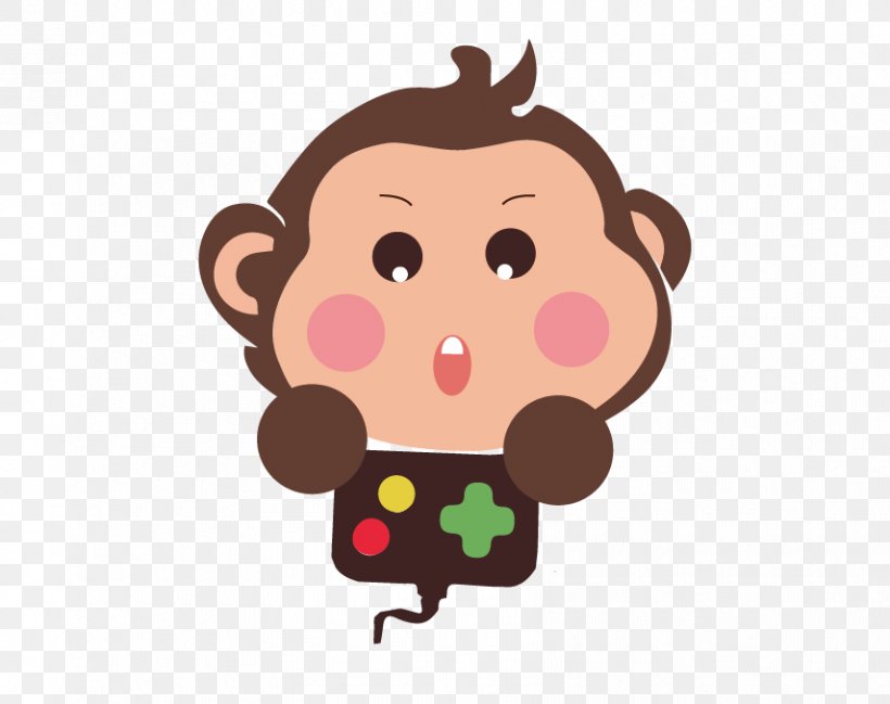 Cartoon Monkey Illustration, PNG, 855x677px, Cartoon, Chinese New Year, Comics, Creativity, Illustrator Download Free