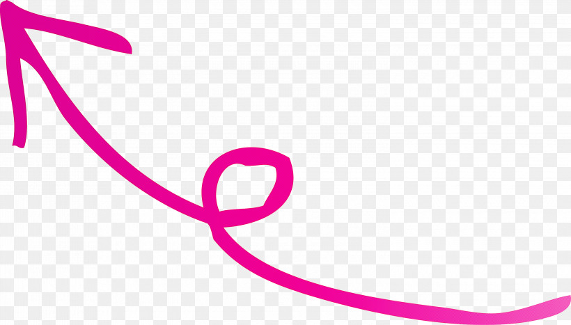 Curved Arrow, PNG, 3000x1710px, Curved Arrow, Line, Magenta, Pink, Violet Download Free