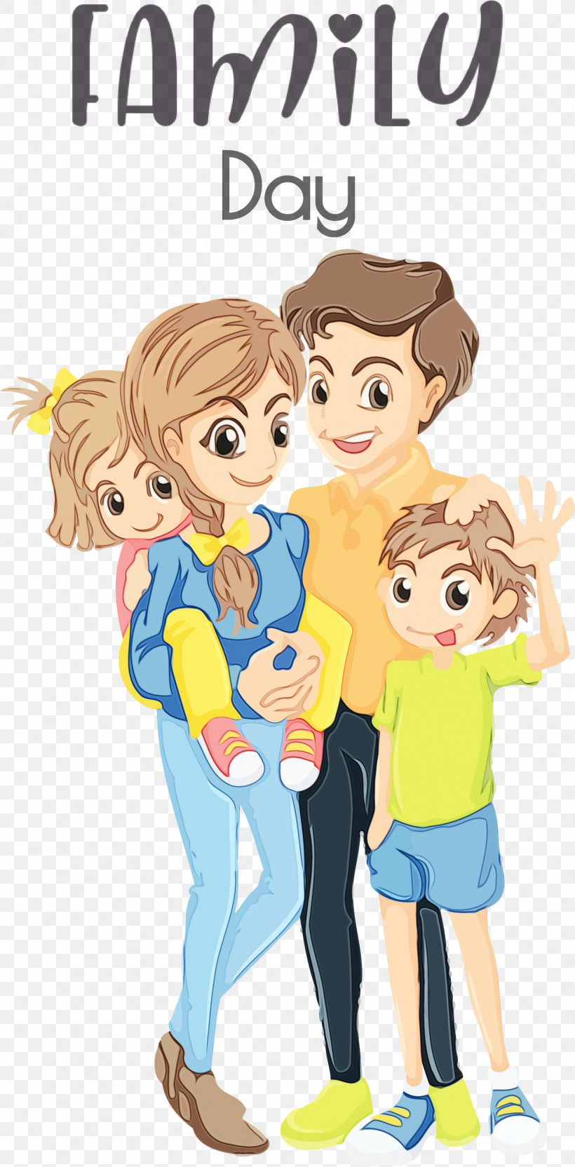 Family Cartoon Drawing Sibling, PNG, 1477x2999px, Family Day, Cartoon, Drawing, Family, Happy Family Download Free