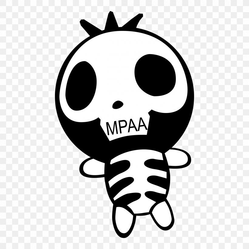 Motion Picture Association Of America Clip Art Image 骷髅 Vector Graphics, PNG, 2400x2400px, Death, Artwork, Avatar, Black And White, Bone Download Free