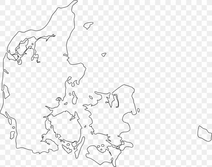 Blank Map Flag Of Denmark Clip Art, PNG, 2400x1894px, Blank Map, Area, Art, Artwork, Black Download Free