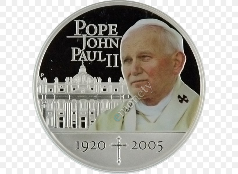 Pope John Paul II Coin LABEL.M, PNG, 600x600px, Pope John Paul Ii, Coin, Currency, Label, Labelm Download Free