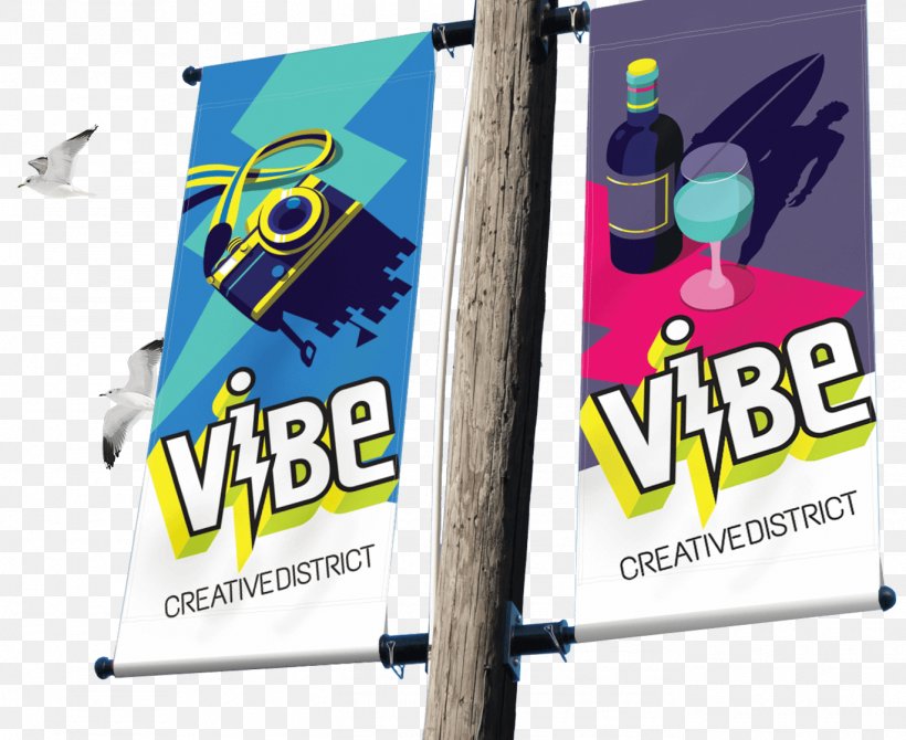 ViBe Creative District Brand Art Logo, PNG, 1370x1120px, Brand, Advertising, Art, Banner, Display Advertising Download Free