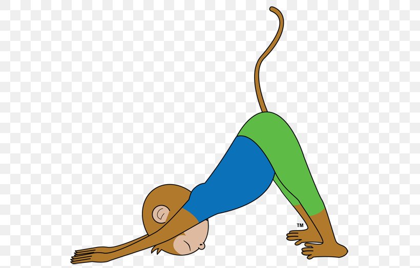 Yoga Monkey Kids: Beginner Poses Mammal Line Clip Art, PNG, 576x524px, Yoga Monkey Kids Beginner Poses, Arm, Child, Human Leg, Joint Download Free
