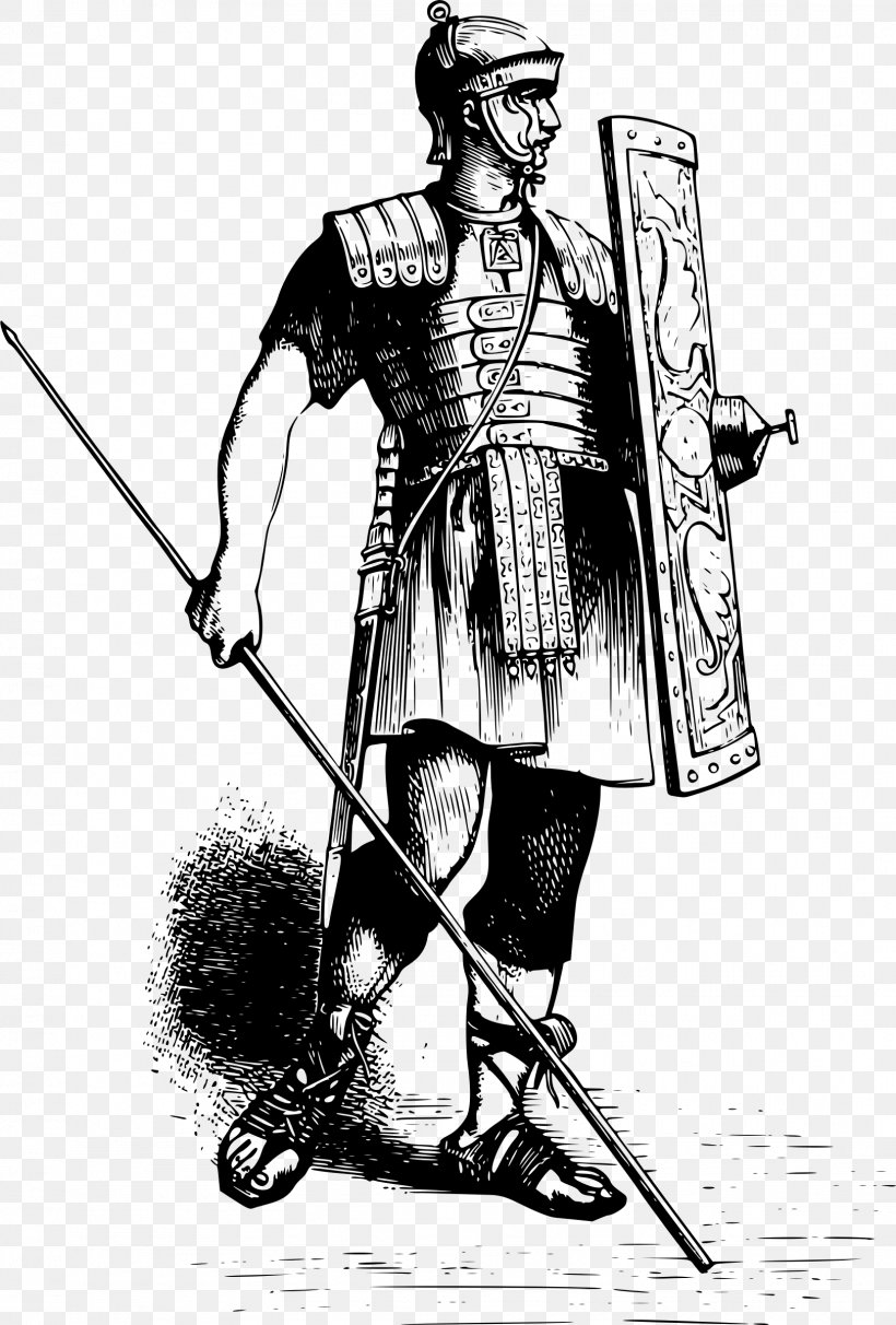 Ancient Rome Soldier Drawing Roman Army, PNG, 1621x2396px, Ancient Rome, Armour, Army, Black And White, Body Armor Download Free