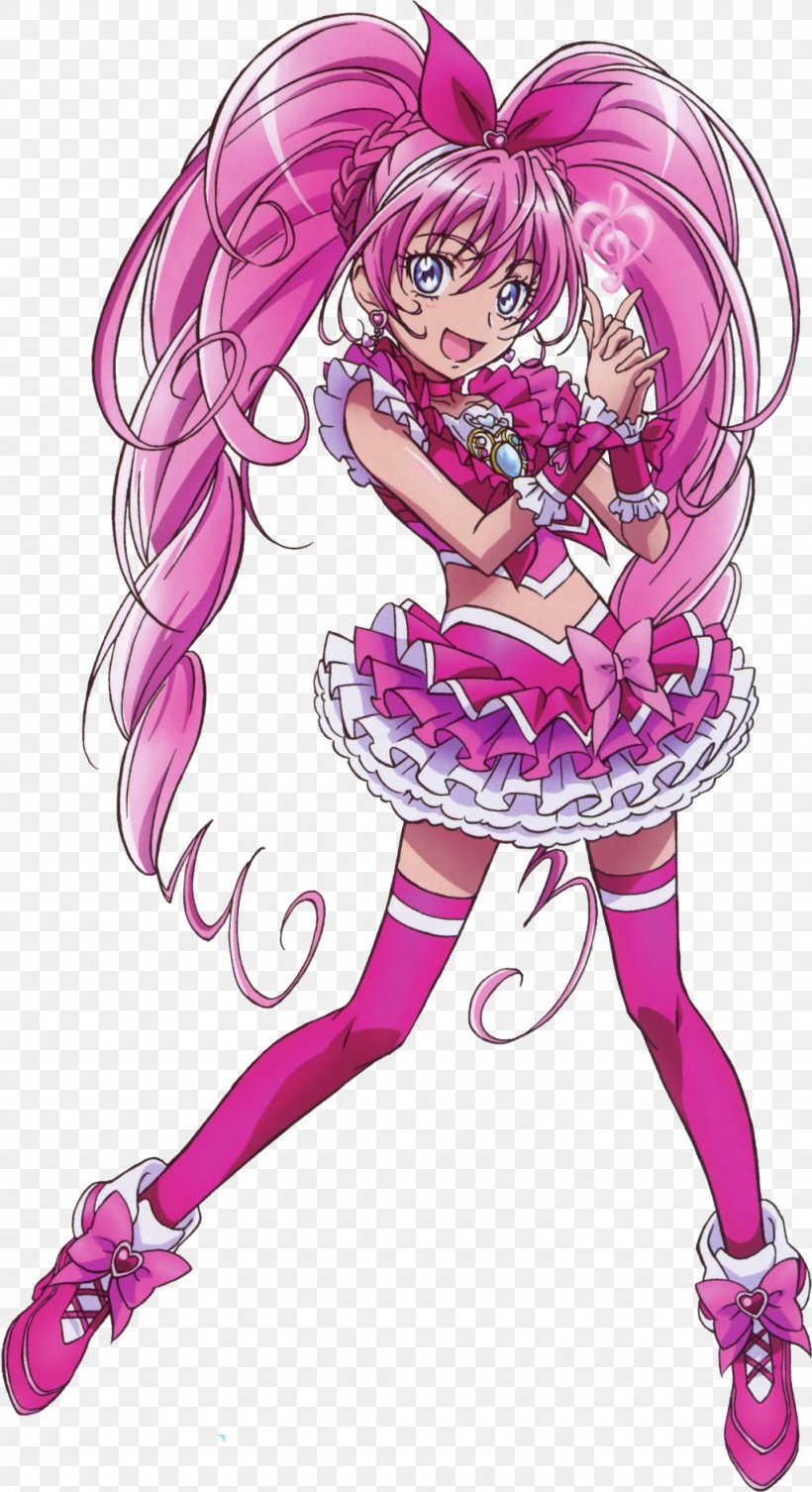 Hibiki Hojo Kanade Minamino Pretty Cure Ako Shirabe Miyuki Hoshizora, PNG, 1024x1881px, Watercolor, Cartoon, Flower, Frame, Heart Download Free