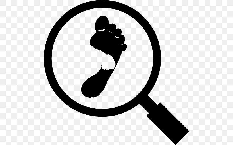 Investigate, PNG, 512x512px, Magnifying Glass, Blackandwhite, Detective, Finger, Foot Download Free