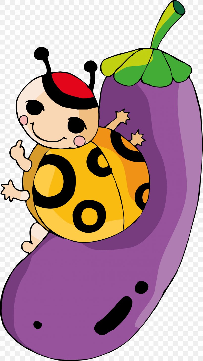 Ladybird Eggplant Clip Art, PNG, 2373x4227px, Ladybird, Animal, Artwork, Cartoon, Eggplant Download Free
