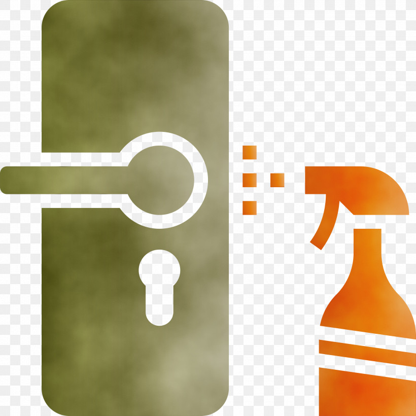 Orange, PNG, 3000x3000px, Cleaning Door, Coronavirus, Hygiene, Logo, Material Property Download Free