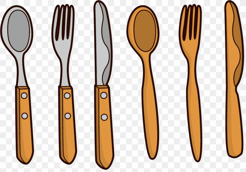 Wooden Spoon Knife Fork, PNG, 984x687px, Wooden Spoon, Animation, Cutlery, Drawing, Fork Download Free