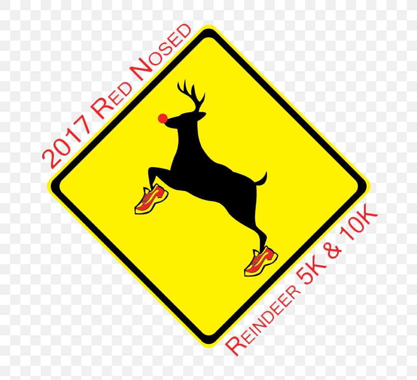 White-tailed Deer Traffic Sign Warning Sign, PNG, 717x748px, Deer, Area, Artwork, Brand, Driving Download Free