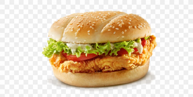 Hamburger KFC Chicken Sandwich McChicken Filet-O-Fish, PNG, 1984x1000px, Hamburger, American Food, Breakfast Sandwich, Buffalo Burger, Bun Download Free