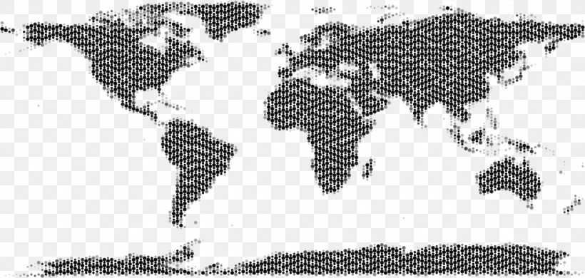 World Map Wall Decal Continent, PNG, 2317x1104px, World, Art, Artwork, Black, Black And White Download Free