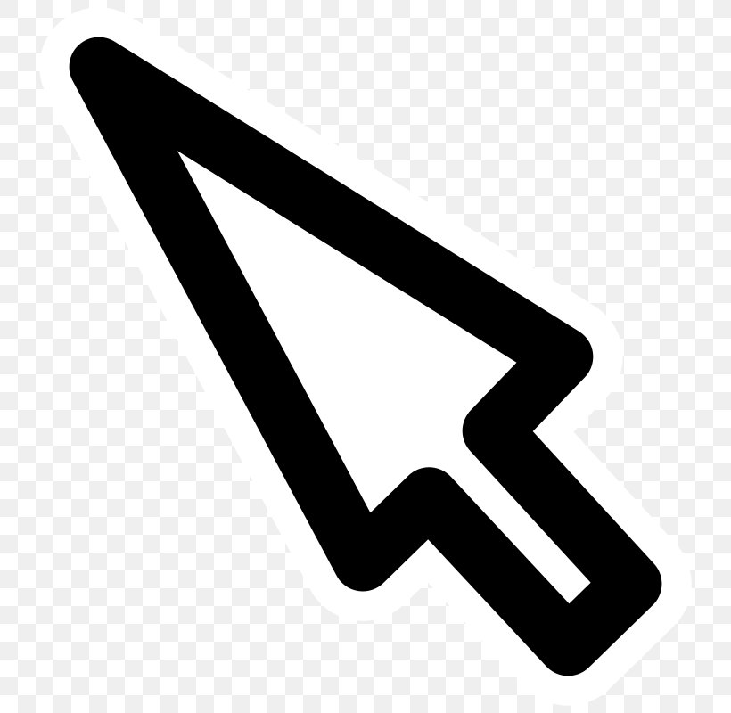 Computer Mouse Pointer Cursor Clip Art, PNG, 800x800px, Computer Mouse, Black And White, Brand, Computer Monitors, Computer Software Download Free