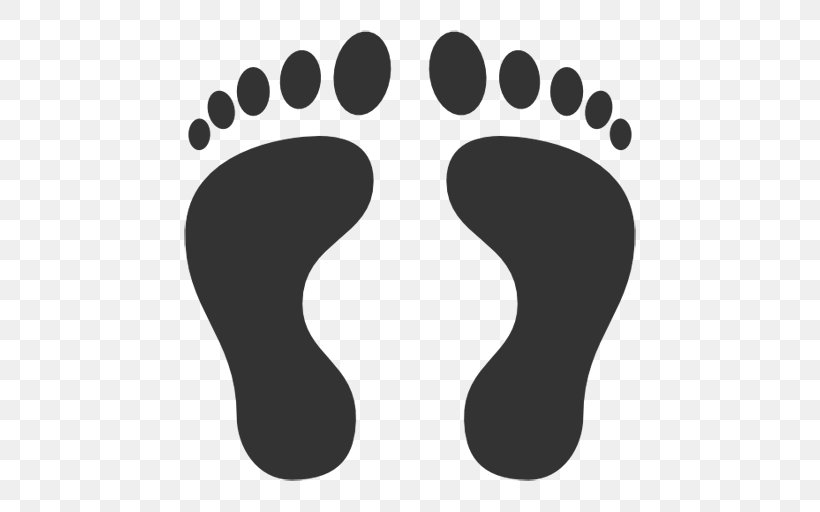 Footprint Homo Sapiens Clip Art, PNG, 512x512px, Footprint, Animal Track, Black, Black And White, Color Download Free