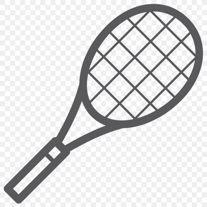 tennis racket clipart black and white