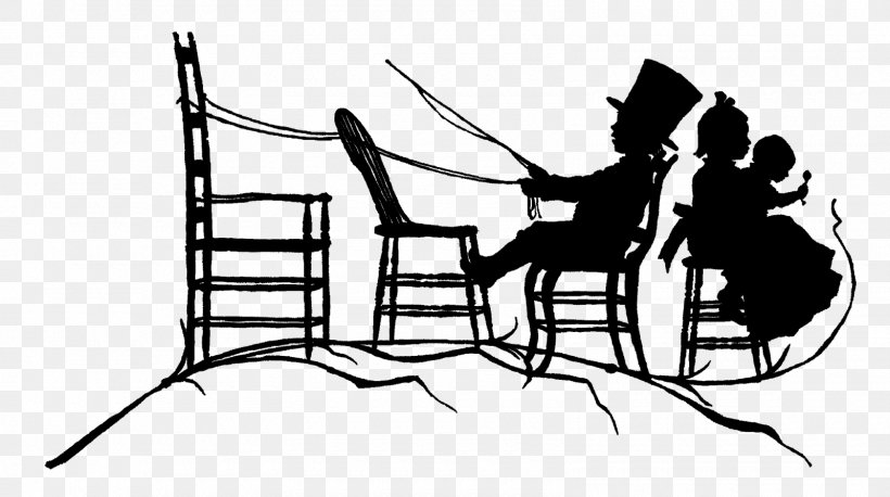 Silhouette Drawing Child, PNG, 1600x895px, Silhouette, Art, Black And White, Cartoon, Chair Download Free