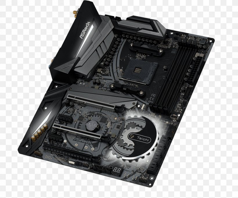 Asrock X470 Taichi Ultimate AMD Promontory X470 Socket AM4 ATX Motherboard Asrock X470 Taichi AMD Promontory X470 Socket AM4 ATX Motherboard, PNG, 1200x1000px, Socket Am4, Advanced Micro Devices, Asrock, Atx, Chipset Download Free