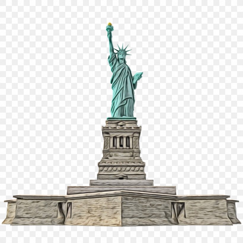 Statue Of Liberty, PNG, 1024x1024px, Statue Of Liberty National Monument, Bronze, Bronze Sculpture, Classical Sculpture, Drawing Download Free