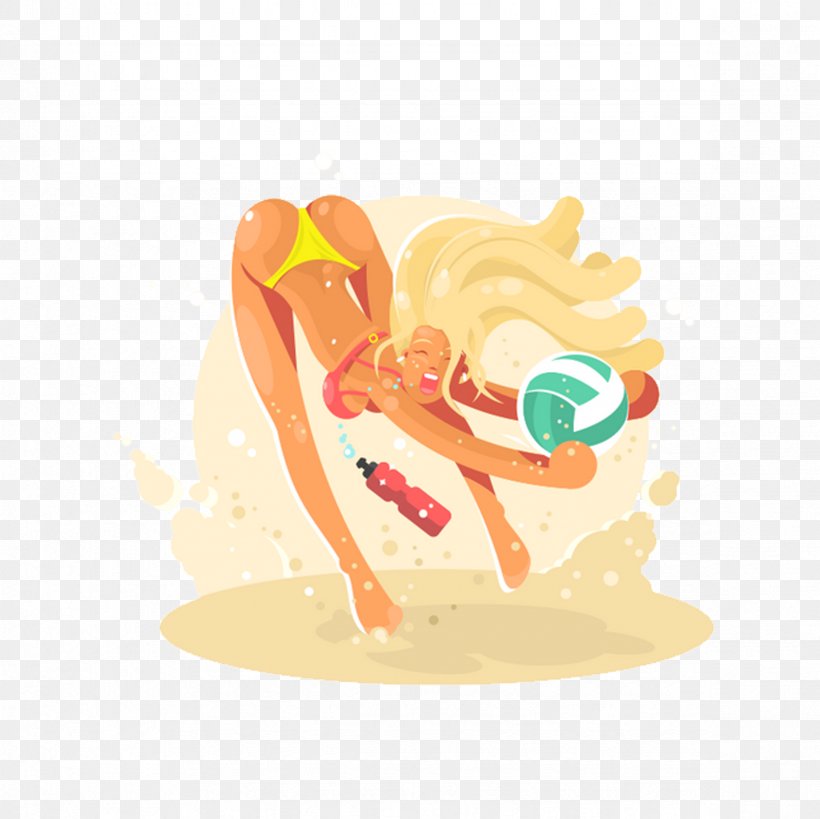 Beach Volleyball Sport Illustration, PNG, 2362x2362px, Beach Volleyball, Art, Beach, Drawing, Flavor Download Free
